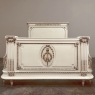 Antique Italian Neoclassical Painted QUEEN Bed