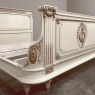 Antique Italian Neoclassical Painted QUEEN Bed