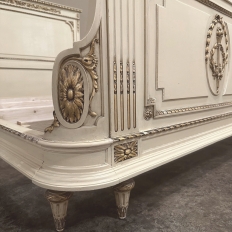Antique Italian Neoclassical Painted QUEEN Bed