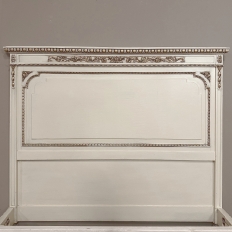 Antique Italian Neoclassical Painted QUEEN Bed