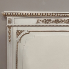 Antique Italian Neoclassical Painted QUEEN Bed