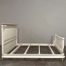 Antique Italian Neoclassical Painted QUEEN Bed