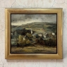 Framed Oil Painting on Canvas by Guy Cambier (1923–2008), Dated 1946, 'Village Landscape'