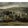 Framed Oil Painting on Canvas by Guy Cambier (1923–2008), Dated 1946, 'Village Landscape'