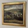 Framed Oil Painting on Canvas by Guy Cambier (1923–2008), Dated 1946, 'Village Landscape'