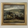 Framed Oil Painting on Canvas by Guy Cambier (1923–2008), Dated 1946, 'Village Landscape'