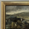 Framed Oil Painting on Canvas by Guy Cambier (1923–2008), Dated 1946, 'Village Landscape'