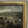 Framed Oil Painting on Canvas by Guy Cambier (1923–2008), Dated 1946, 'Village Landscape'