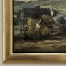 Framed Oil Painting on Canvas by Guy Cambier (1923–2008), Dated 1946, 'Village Landscape'