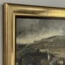 Framed Oil Painting on Canvas by Guy Cambier (1923–2008), Dated 1946, 'Village Landscape'