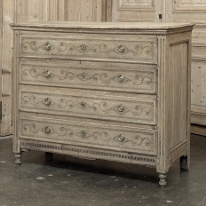 18th Century Stripped Oak Commode from Herve in Brittany