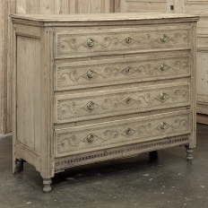 18th Century Stripped Oak Commode from Herve in Brittany