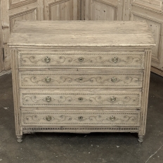 18th Century Stripped Oak Commode from Herve in Brittany
