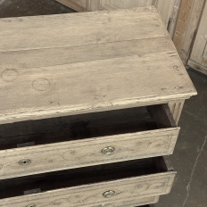 18th Century Stripped Oak Commode from Herve in Brittany
