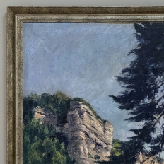 Framed Oil Painting on Canvas by Eugène Collignon (1876–1961) 'Banks of the Meuse River'