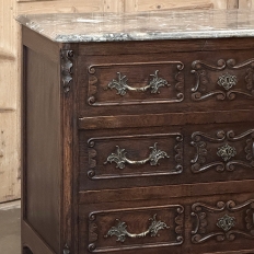 Antique Liégeoise Louis XIV Marble Top Commode