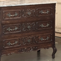 Antique Liégeoise Louis XIV Marble Top Commode