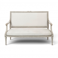 19th Century French Louis XVI Painted Canap&eacute; ~ Settee