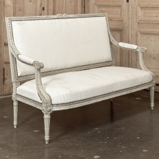 19th Century French Louis XVI Painted Canapé ~ Settee