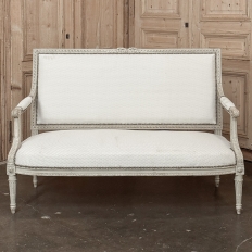 19th Century French Louis XVI Painted Canapé ~ Settee
