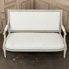 19th Century French Louis XVI Painted Canapé ~ Settee