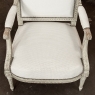 Pair of French 19th Century Louis XVI Painted Armchairs ~ Fauteuils