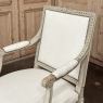 Pair of French 19th Century Louis XVI Painted Armchairs ~ Fauteuils
