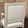 Pair of French 19th Century Louis XVI Painted Armchairs ~ Fauteuils