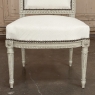 Pair of French 19th Century Louis XVI Painted Armchairs ~ Fauteuils