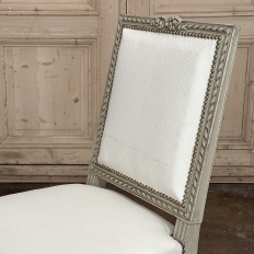 Pair of French 19th Century Louis XVI Painted Armchairs ~ Fauteuils