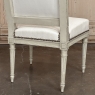Pair of French 19th Century Louis XVI Painted Armchairs ~ Fauteuils