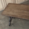 19th Century Spanish Walnut Dining Table with Wrought Iron