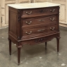 19th Century French Louis XVI Mahogany Onyx Top Commode
