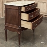19th Century French Louis XVI Mahogany Onyx Top Commode