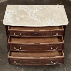 19th Century French Louis XVI Mahogany Onyx Top Commode