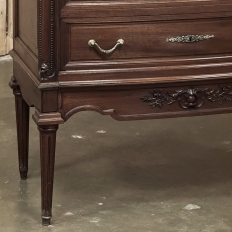 19th Century French Louis XVI Mahogany Onyx Top Commode