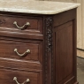 19th Century French Louis XVI Mahogany Onyx Top Commode