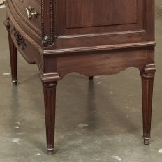 19th Century French Louis XVI Mahogany Onyx Top Commode