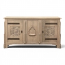 Antique Gothic Revival Stripped Oak Buffet