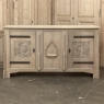 Antique Gothic Revival Stripped Oak Buffet