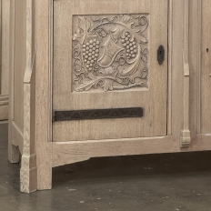 Antique Gothic Revival Stripped Oak Buffet