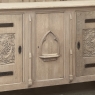 Antique Gothic Revival Stripped Oak Buffet