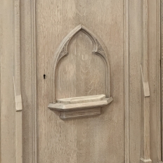 Antique Gothic Revival Stripped Oak Buffet