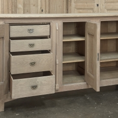 Antique Gothic Revival Stripped Oak Buffet