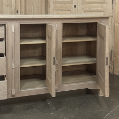 Antique Gothic Revival Stripped Oak Buffet