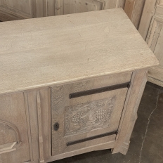 Antique Gothic Revival Stripped Oak Buffet