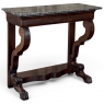 19th Century French Louis Philippe Period Mahogany Marble Top Console