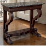 19th Century French Louis Philippe Period Mahogany Marble Top Console