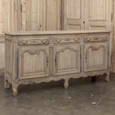 18th Century Country French Louis XV Buffet in Stripped Oak
