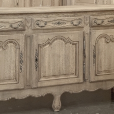 18th Century Country French Louis XV Buffet in Stripped Oak